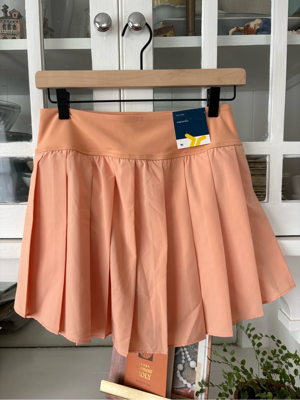 NWY Old Navy High-Rise Stretchtech Peach Tennis Skirt